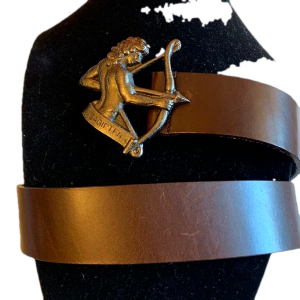 Dolce & Gabbana Sagittarius leather belt